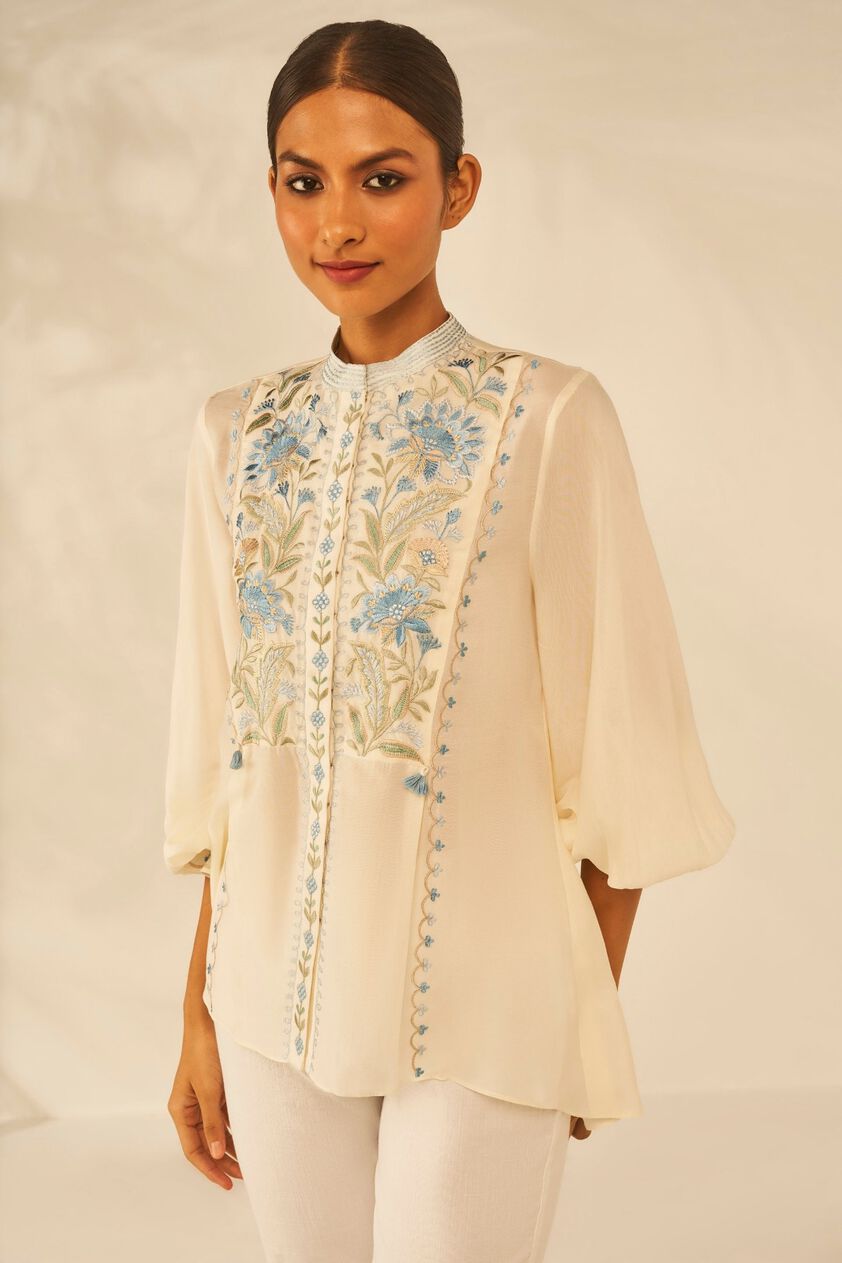 1 - Nuala Top - Cream, image 1
