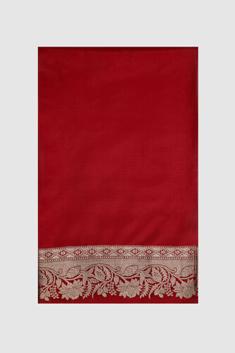 Hargun Benarasi Saree - Red, , image 8