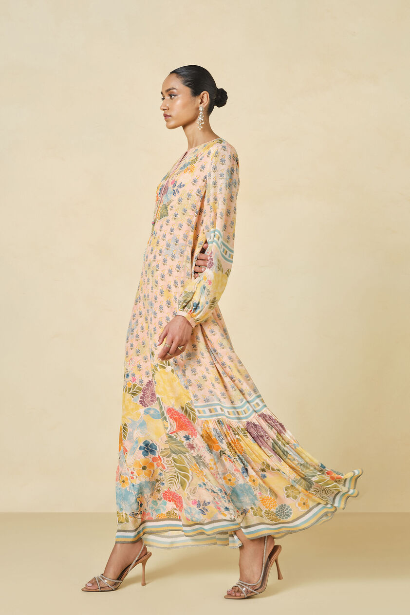 Morcan Printed Kaftan - Blush, Blush, image 2