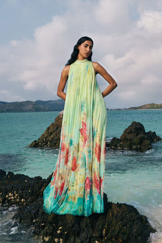 Emmylou Chiffon Gown - Yellow, Yellow, image 1
