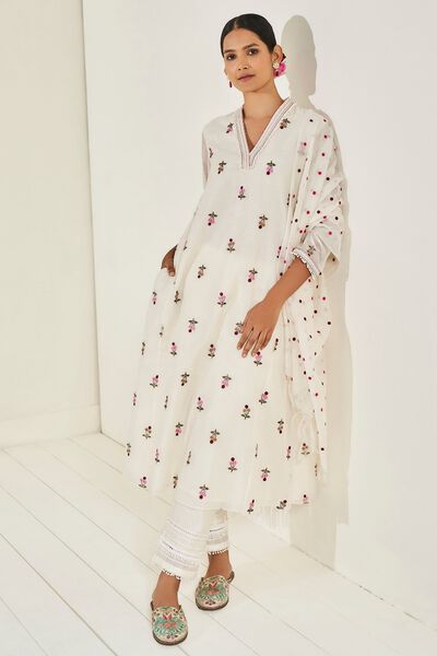 Warhi Kurta Set - Natural