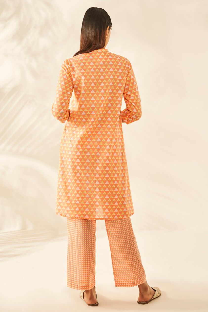 4 - Laara Kurta Set – Peach, image 4