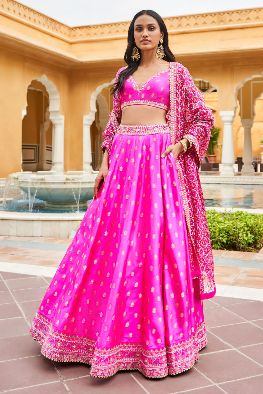 Ezra Lehenga - Hot Pink, Hot Pink, image 1