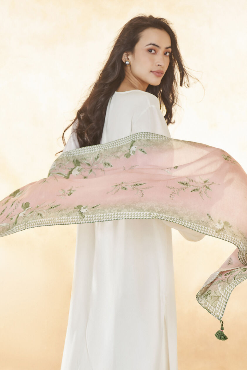 Sama Dupatta - Rose Water, Rose, image 2