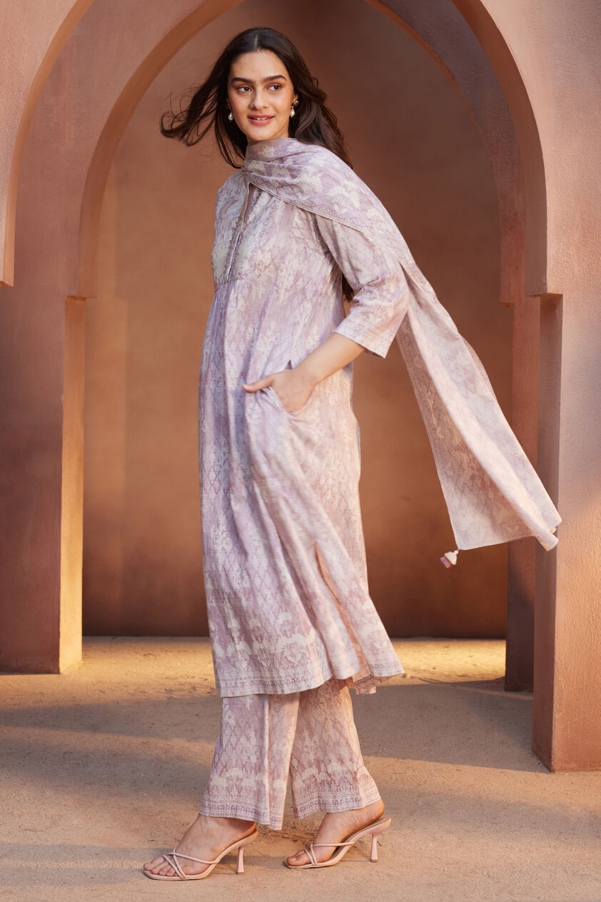 Enakshi Suit Set - Lilac, Lilac, image 2