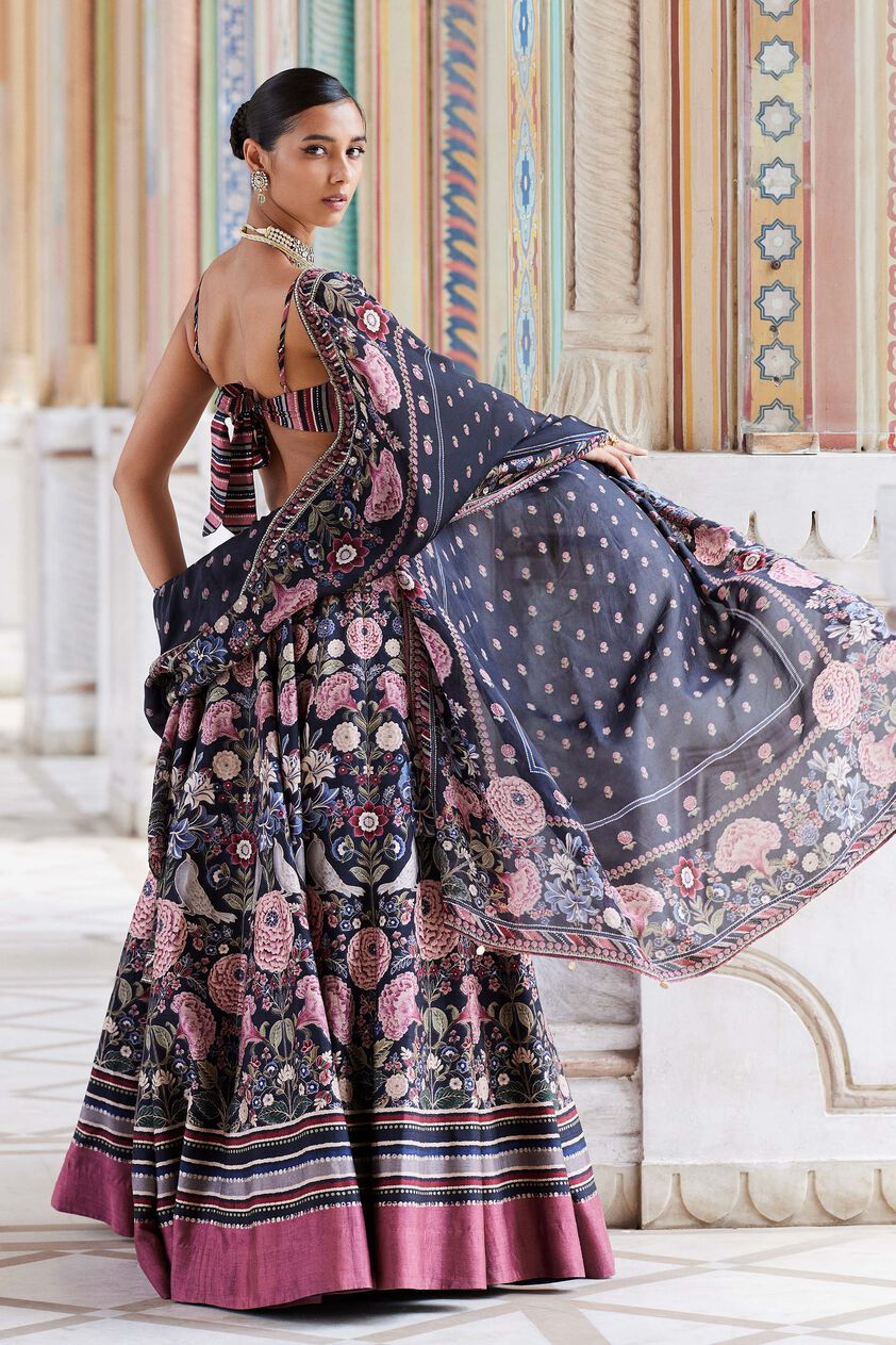 Shimaz Lehenga - Black, Black, image 2