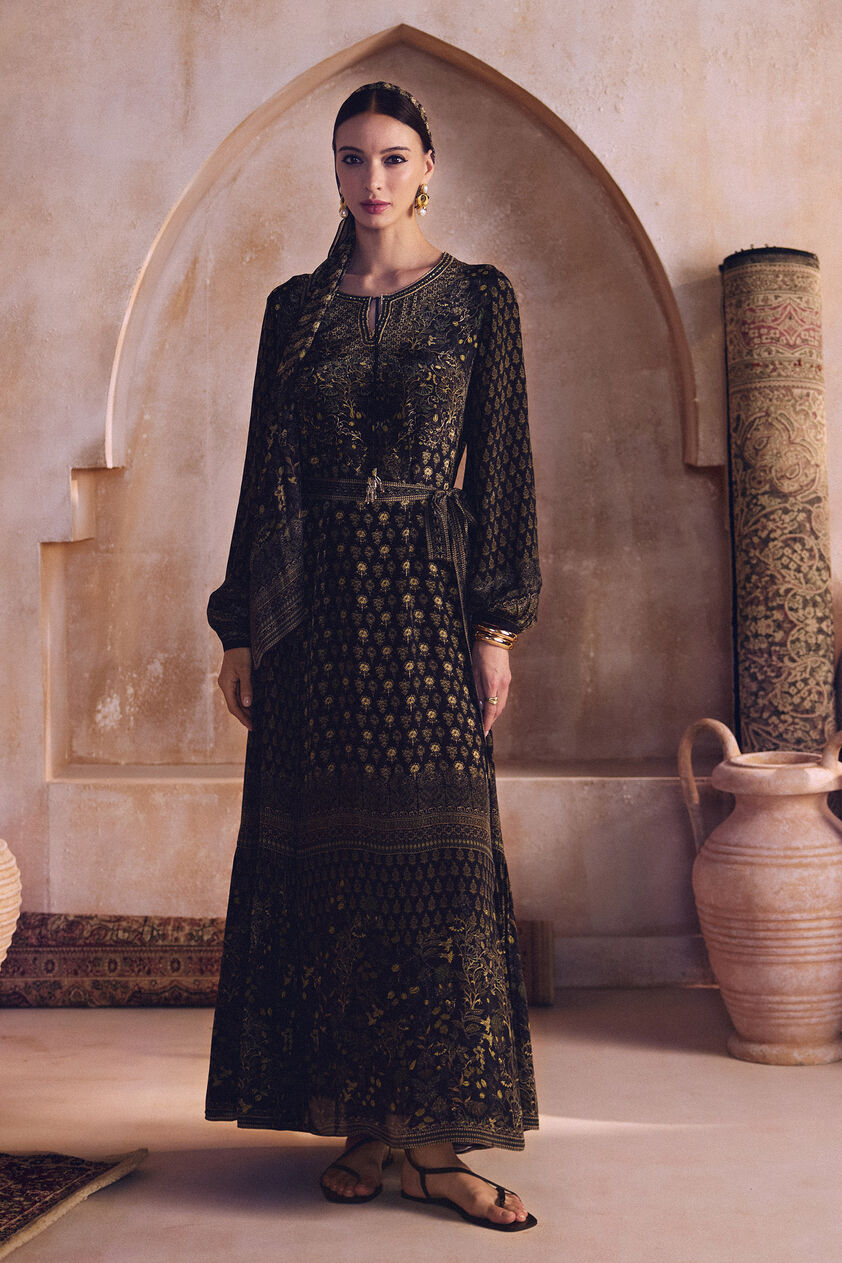 Samreen Kaftan - Black, Black, image 1