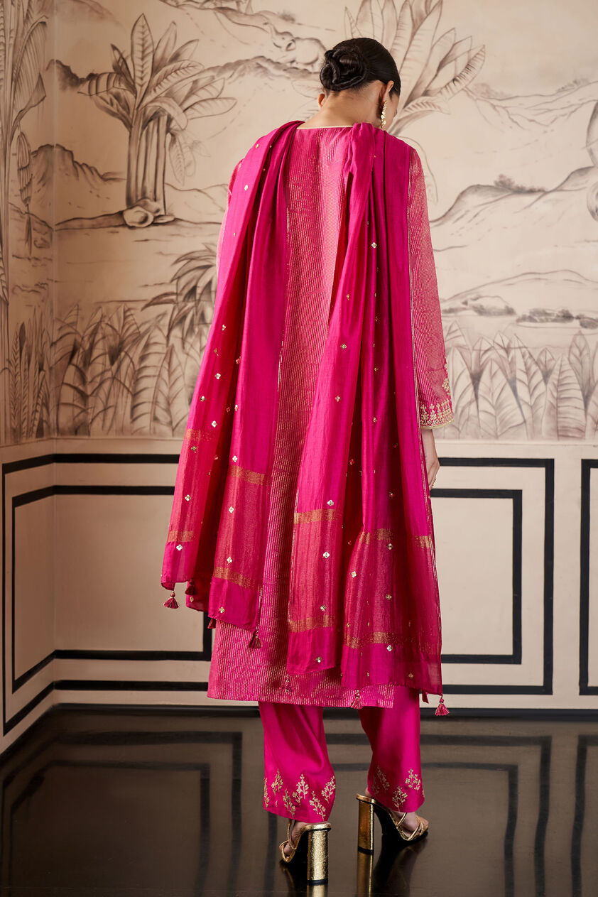 Jasnaaz Suit Set - Hot Pink, Hot Pink, image 3