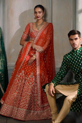 3 - Sitashi Lehenga Set – Red, image 3