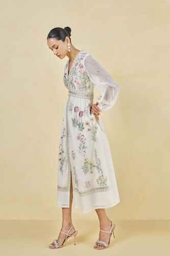 Rhapsody Embroidered Mul Dress - Natural, Natural, image 2
