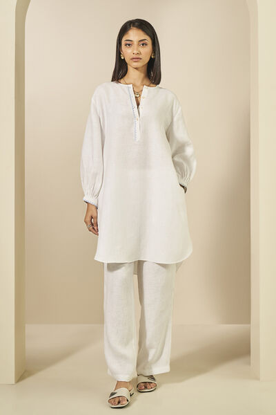 Whirl Hemp Coord - White