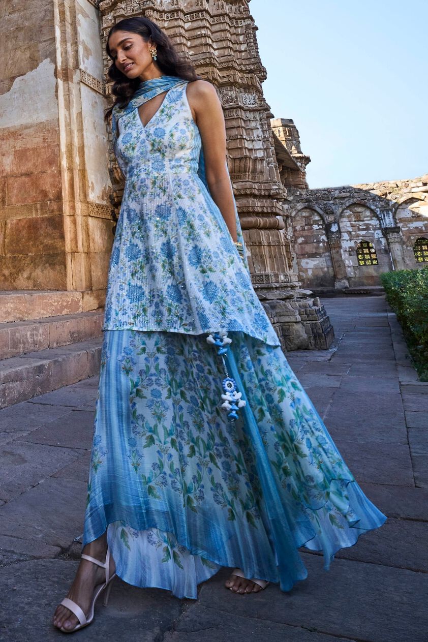 1 - Samara Skirt Set – Blue, image 1