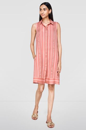 1 - Pink Streamed Dress, image 1