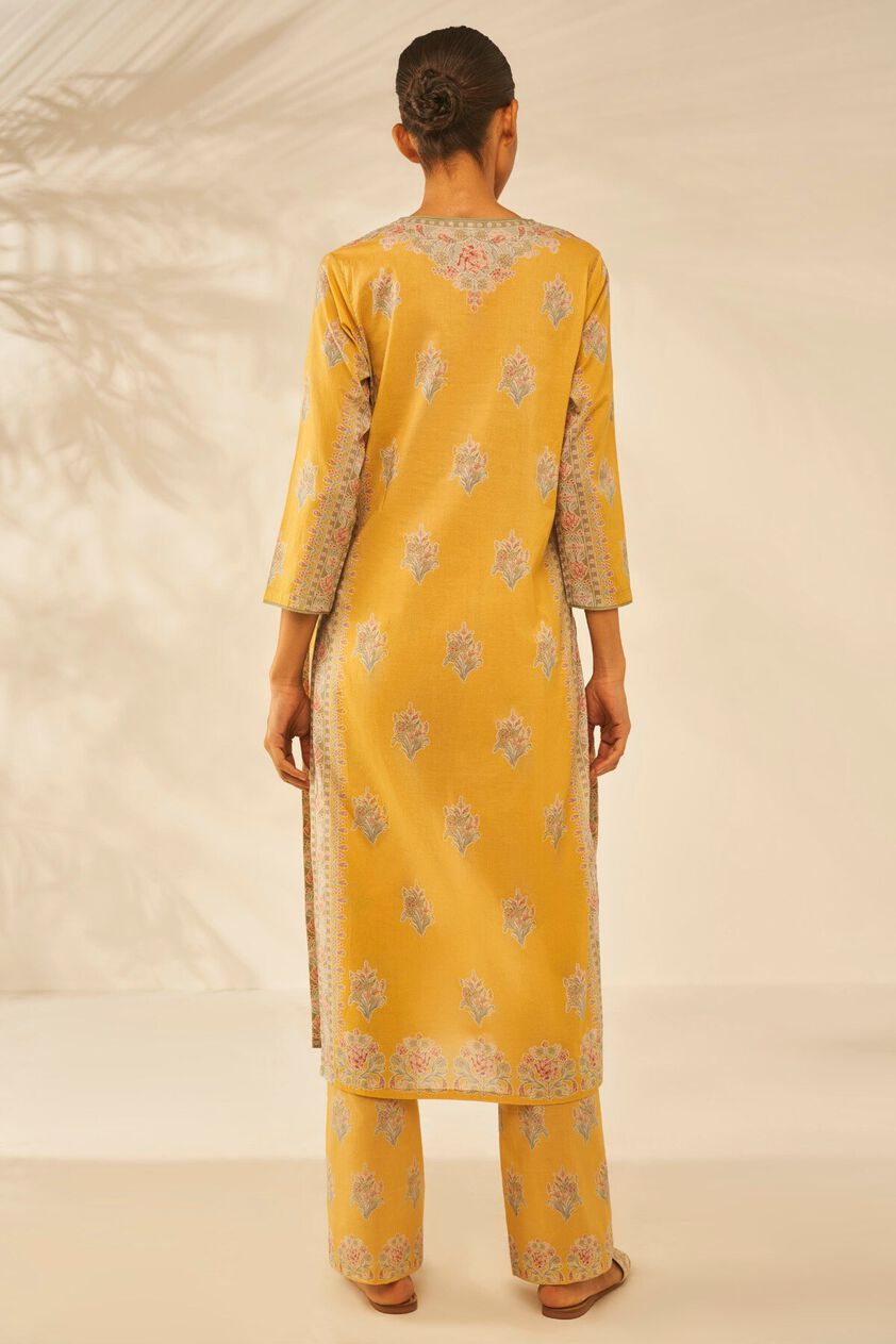 3 - Mehar Kurta Set – Yellow, image 3
