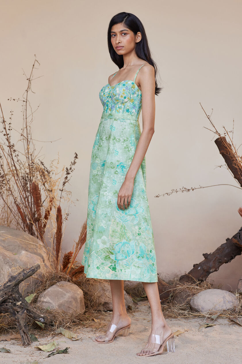 Aneeza Dress - Sage, Sage, image 2