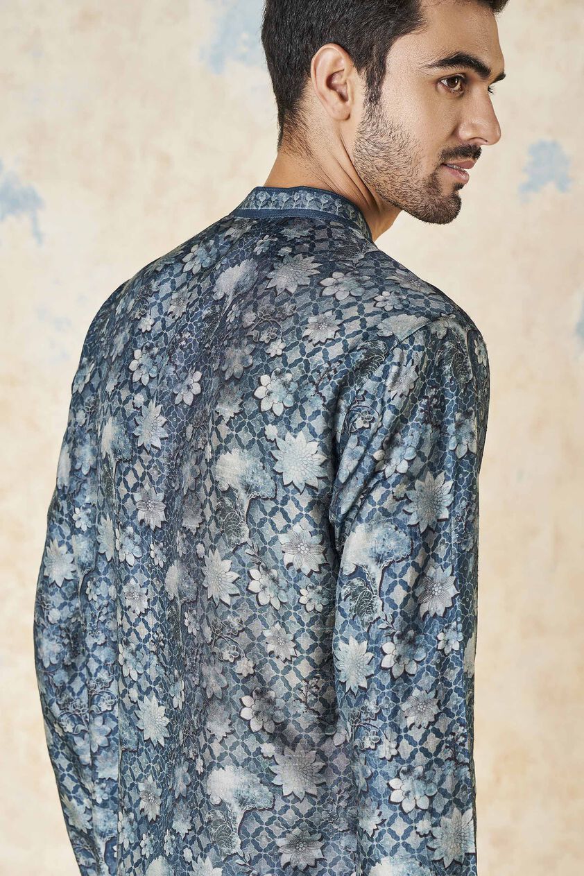 Bhramar Kurta - Blue, Blue, image 6