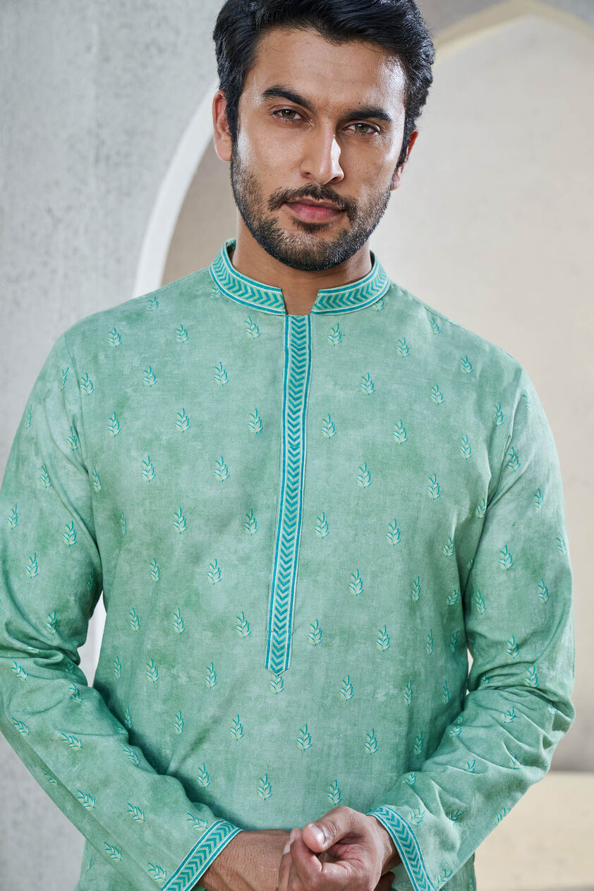 Viyaan Kurta - Sage Green, Sage Green, image 5