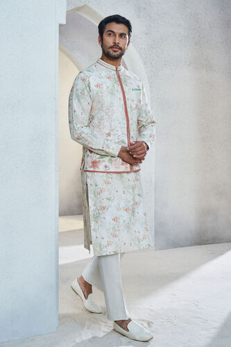 Ajish Nehru Jacket - Ivory, Ivory, image 2