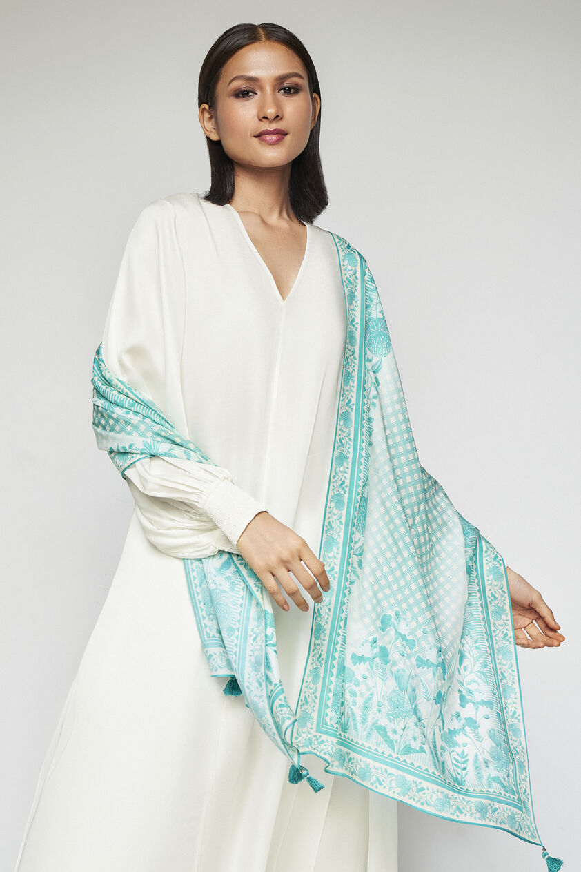 Anam Stole - Green, Green, image 2