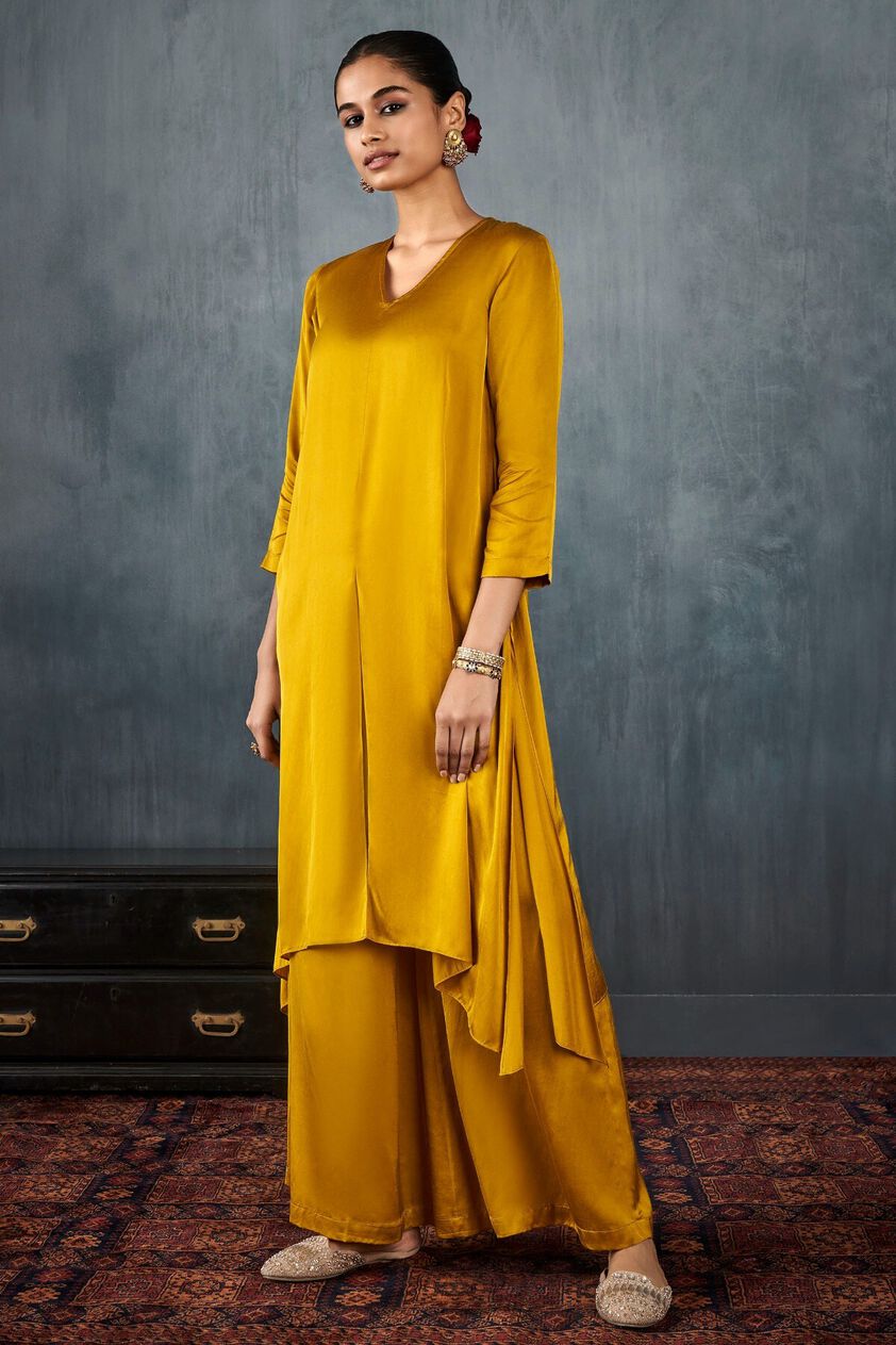 3 - Eshni Kurta Set &ndash; Mustard, image 3