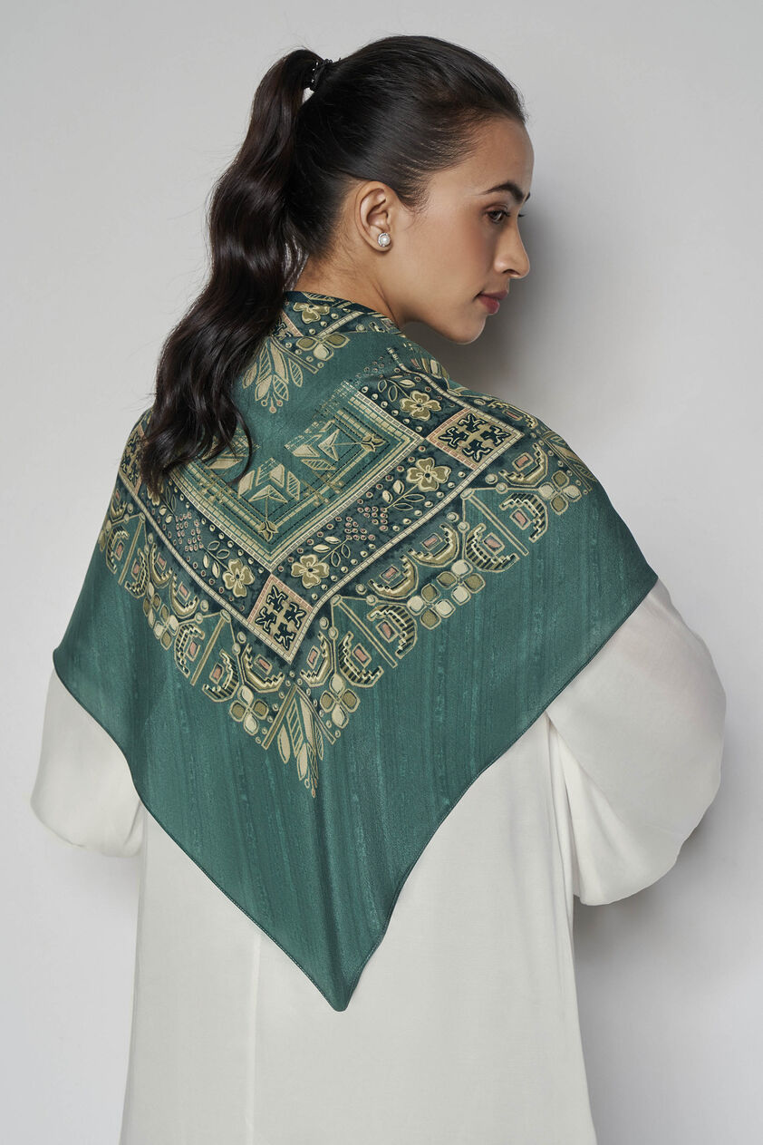 Nokomis Scarf - Green, Green, image 4
