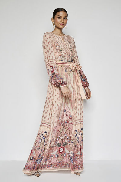Isbah Kaftan - Peach