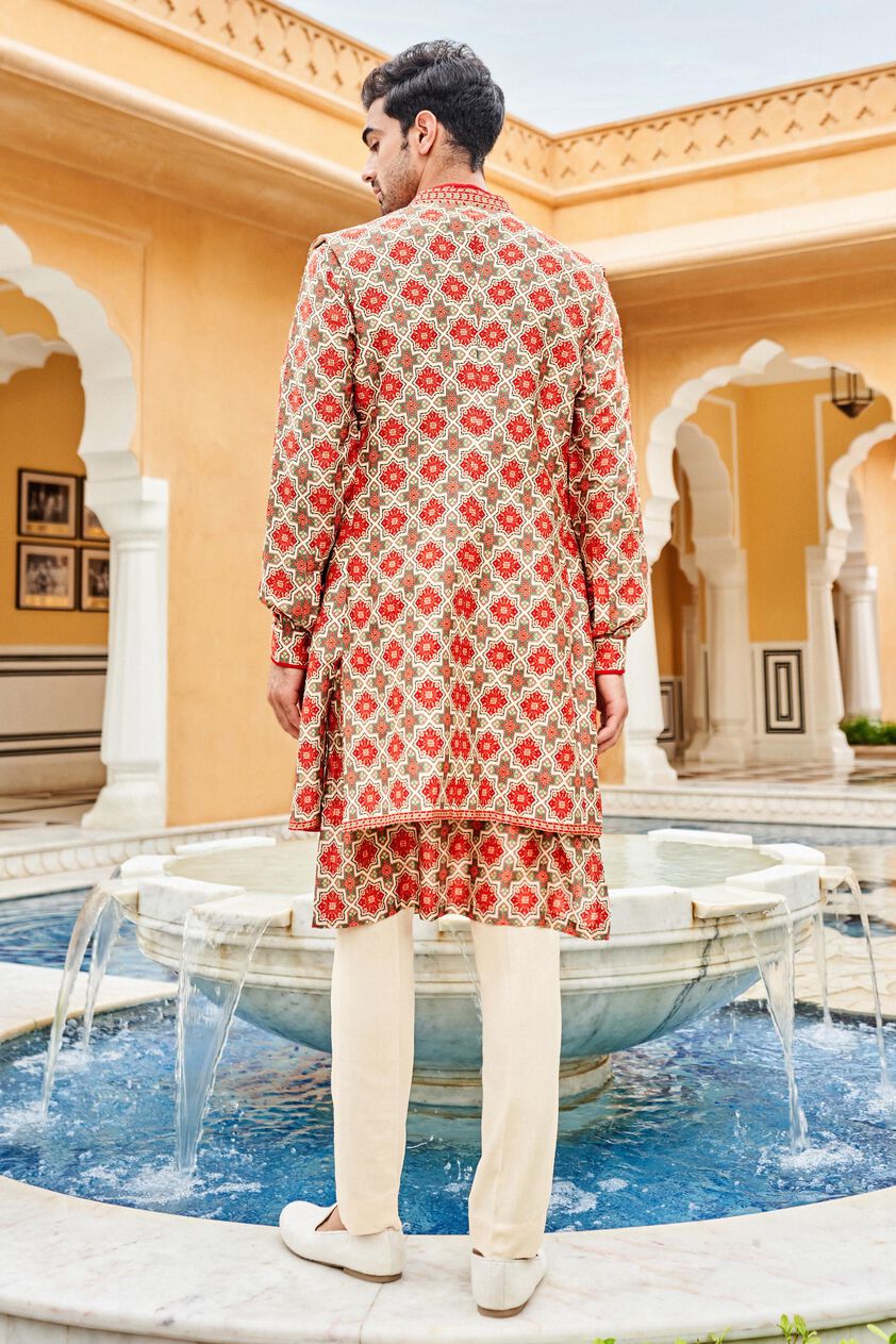 Kairav Nehru Jacket - Beige, Beige, image 5