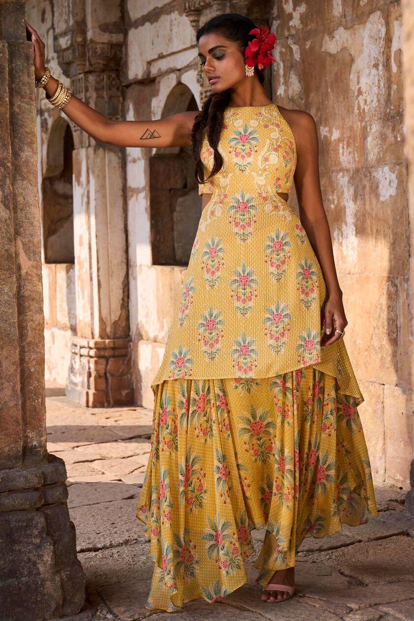 1 - Palma Skirt Set - Mustard, image 1