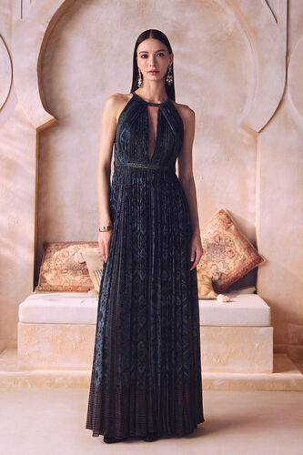 Malayha Gown - Blue, Blue, image 1