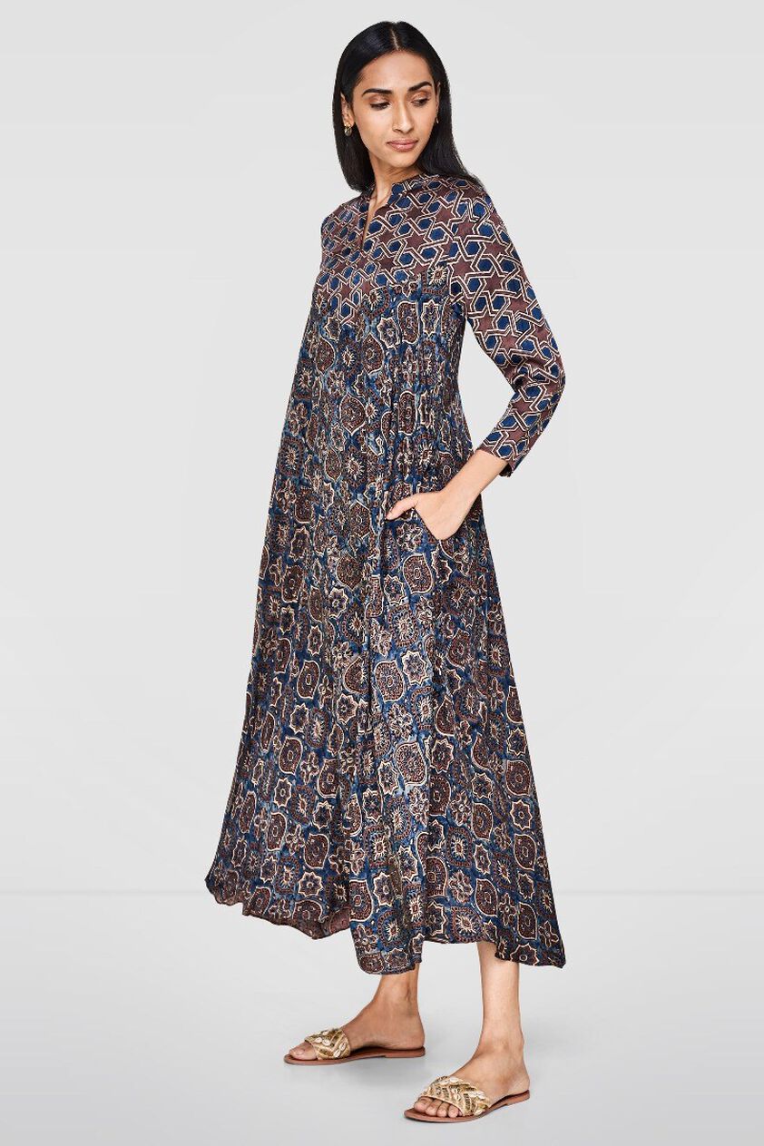 3 - Ajrakh Cedar Dress, image 3