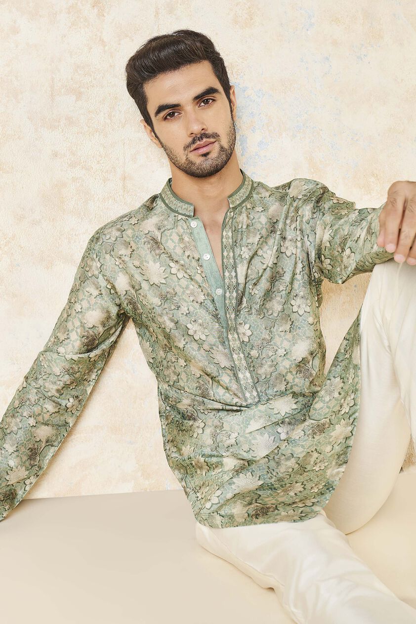 Bhramar Kurta - Sage, Sage, image 5