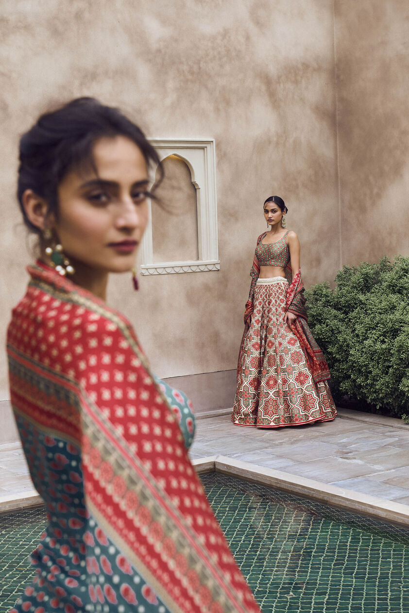 Mayai Lehenga - Blue, Blue, image 5