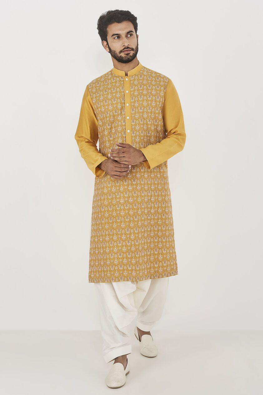 Amil Kurta - Mustard, Mustard, image 1