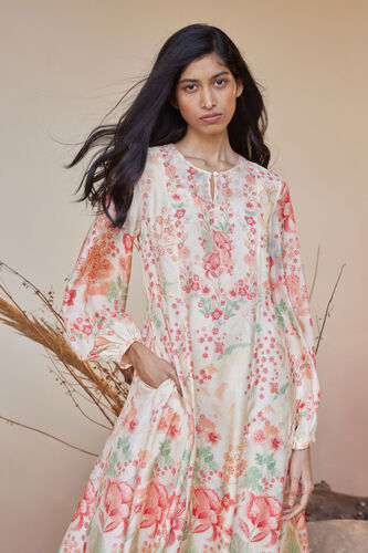Alaya A-Line Kaftan - Cream, Cream, image 4