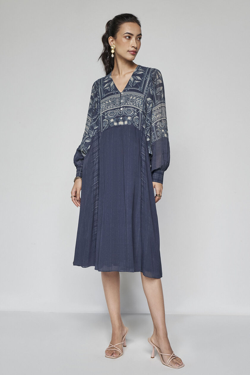 Demna Dress - Blue, Blue, image 1