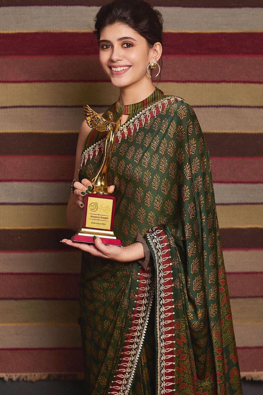 Zaaha Saree-Green, , image 5