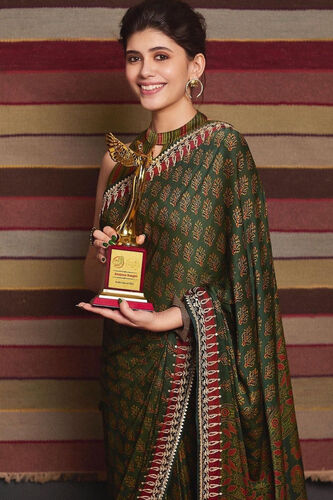 Zaaha Saree-Green, , image 5