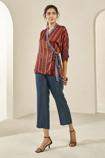 Baug Wrap Top - Brick