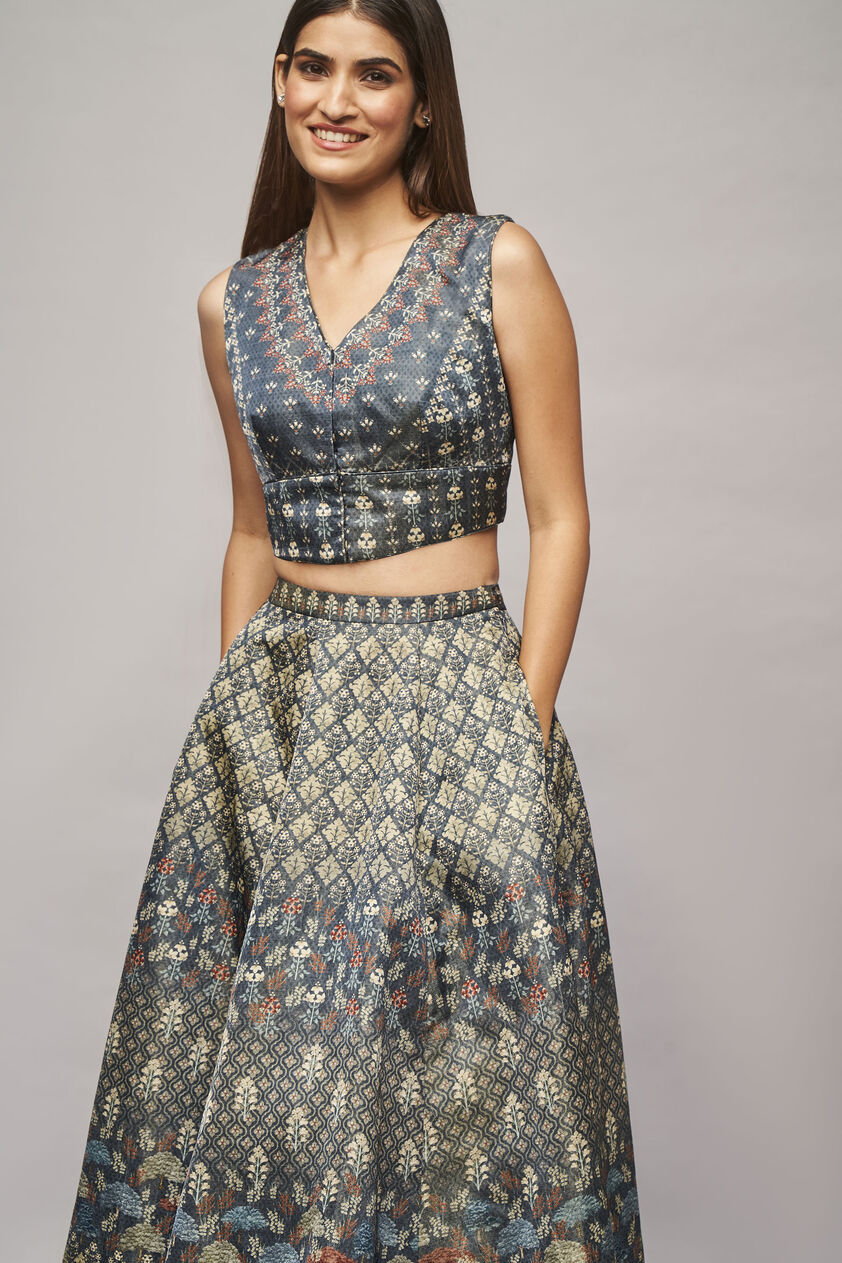 Amal Skirt Set - Grey, Grey, image 6