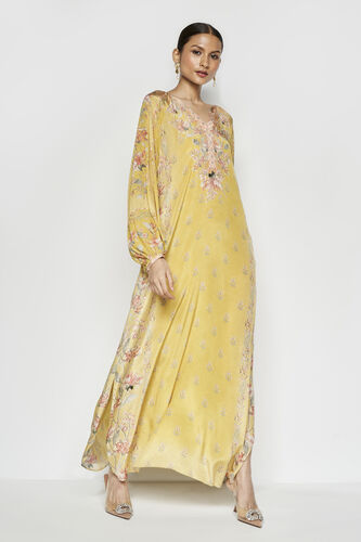 Amaltas Kaftan - Yellow, Yellow, image 2