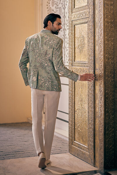 Himir Silk Bandhagala - Sage