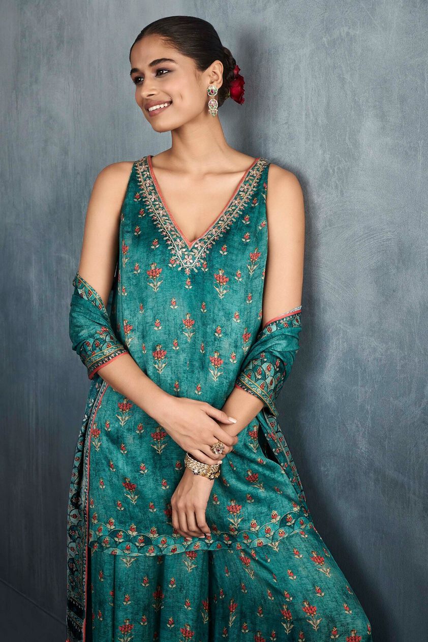5 - Havisa Sharara Set – Blue , image 5