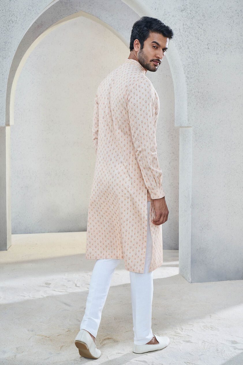 Shray Kurta - Salmon, Salmon, image 3