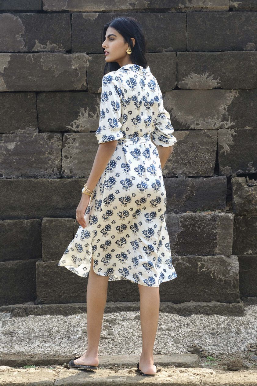 Bloom Tunic Dress - Ecru, Ecru, image 4