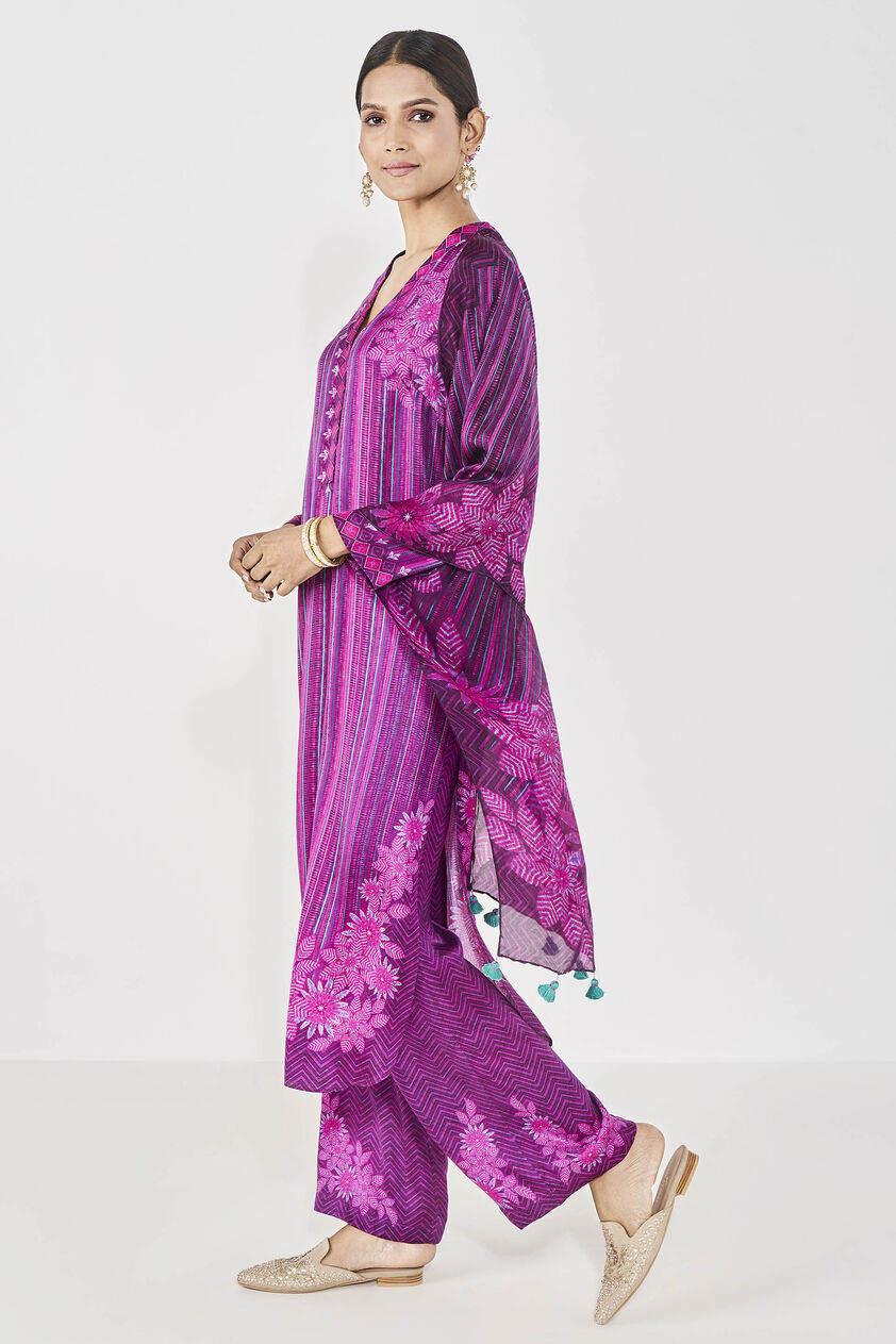Mehr Kurta Set - Purple, Purple, image 2