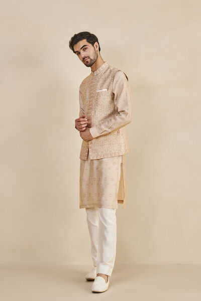 Favian Nehru Jacket - Salmon