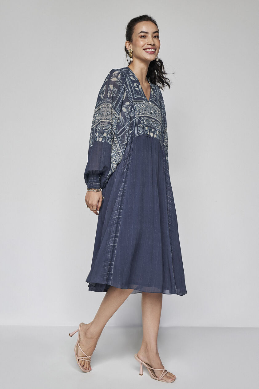 Demna Dress - Blue, Blue, image 2