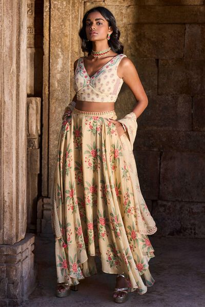 Nevis Skirt Set - Beige