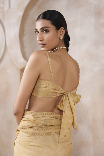 Elyse Saree - Yellow, Yellow, image 5