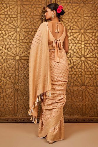 Ridah Benarasi Saree - Gold, Gold, image 2